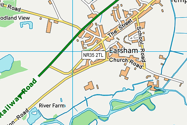 NR35 2TL map - OS VectorMap District (Ordnance Survey) NR35 2TL map - OS VectorMap District (Ordnance Survey)
