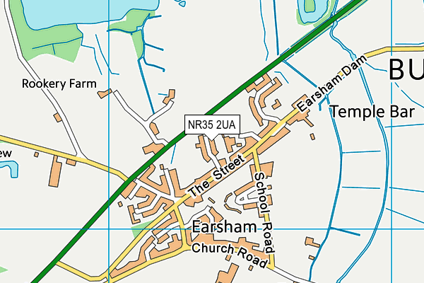 NR35 2UA map - OS VectorMap District (Ordnance Survey) NR35 2UA map - OS VectorMap District (Ordnance Survey)
