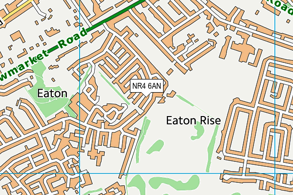 NR4 6AN map - OS VectorMap District (Ordnance Survey) NR4 6AN map - OS VectorMap District (Ordnance Survey)