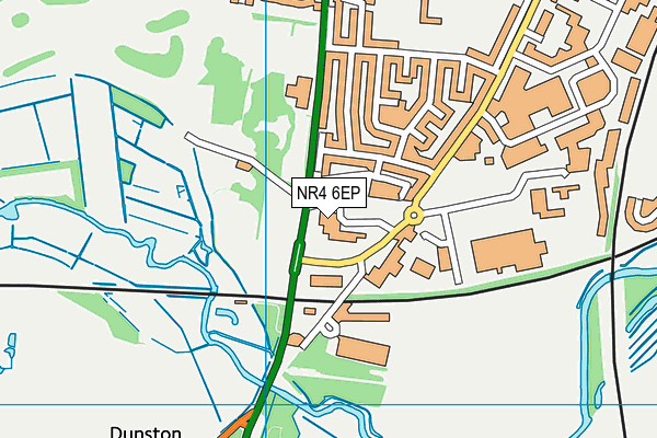NR4 6EP map - OS VectorMap District (Ordnance Survey)