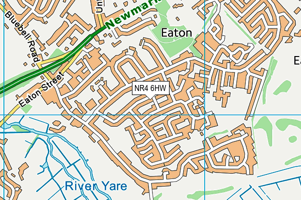NR4 6HW map - OS VectorMap District (Ordnance Survey) NR4 6HW map - OS VectorMap District (Ordnance Survey)