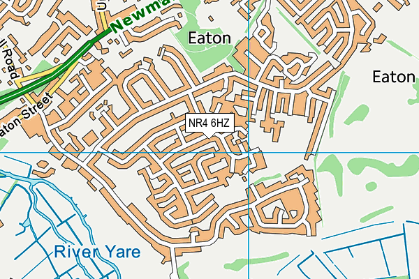 NR4 6HZ map - OS VectorMap District (Ordnance Survey) NR4 6HZ map - OS VectorMap District (Ordnance Survey)