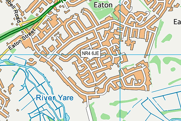 NR4 6JE map - OS VectorMap District (Ordnance Survey) NR4 6JE map - OS VectorMap District (Ordnance Survey)