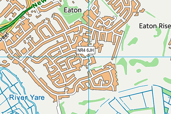 NR4 6JH map - OS VectorMap District (Ordnance Survey)