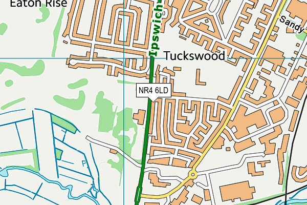 NR4 6LD map - OS VectorMap District (Ordnance Survey)