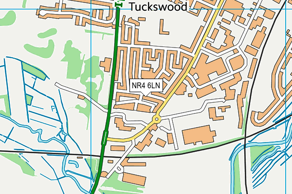 NR4 6LN map - OS VectorMap District (Ordnance Survey)