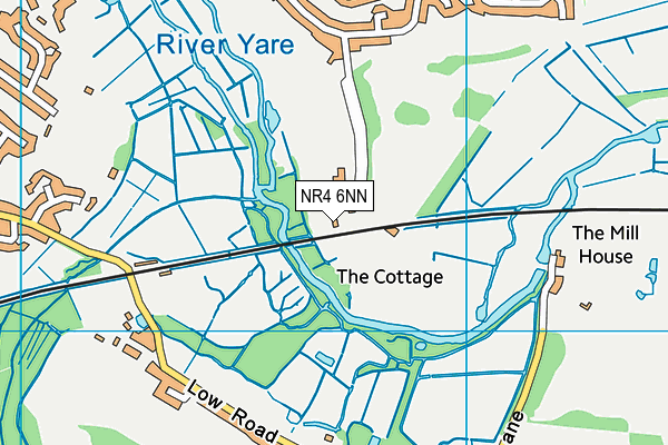 NR4 6NN map - OS VectorMap District (Ordnance Survey) NR4 6NN map - OS VectorMap District (Ordnance Survey)