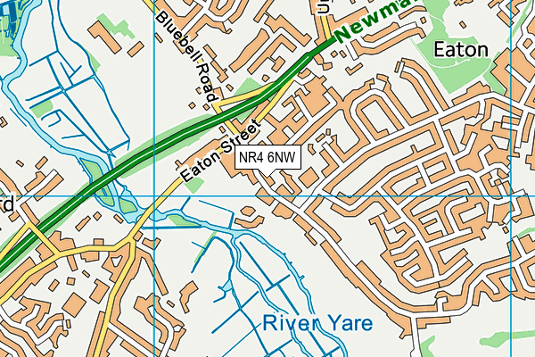 NR4 6NW map - OS VectorMap District (Ordnance Survey)