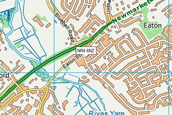 NR4 6NZ map - OS VectorMap District (Ordnance Survey) NR4 6NZ map - OS VectorMap District (Ordnance Survey)