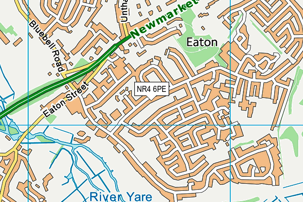 NR4 6PE map - OS VectorMap District (Ordnance Survey) NR4 6PE map - OS VectorMap District (Ordnance Survey)