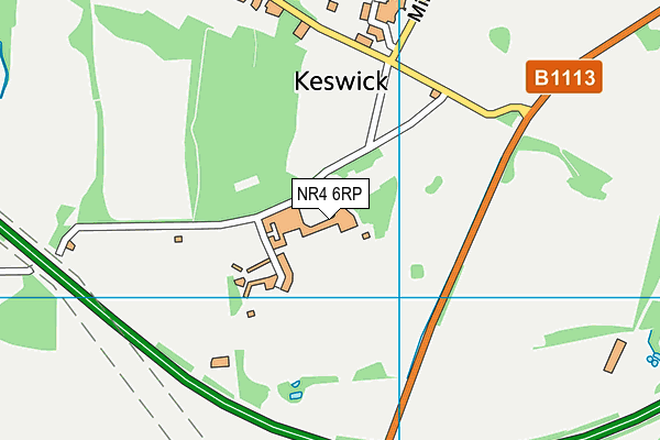 NR4 6RP map - OS VectorMap District (Ordnance Survey)