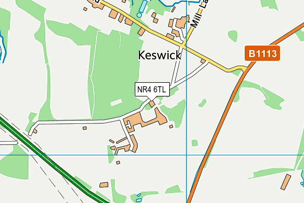 NR4 6TL map - OS VectorMap District (Ordnance Survey) NR4 6TL map - OS VectorMap District (Ordnance Survey)