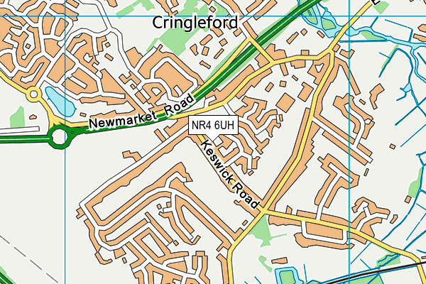 NR4 6UH map - OS VectorMap District (Ordnance Survey)