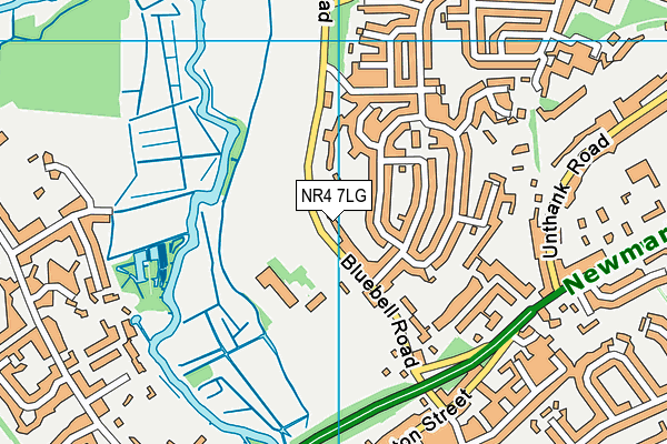 NR4 7LG map - OS VectorMap District (Ordnance Survey) NR4 7LG map - OS VectorMap District (Ordnance Survey)