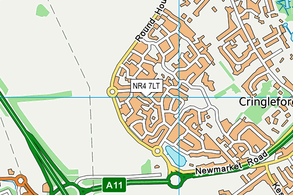 NR4 7LT map - OS VectorMap District (Ordnance Survey) NR4 7LT map - OS VectorMap District (Ordnance Survey)