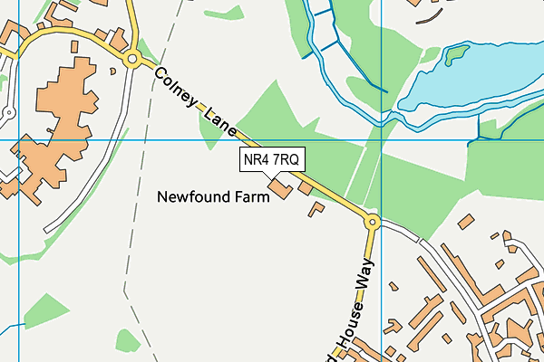 NR4 7RQ map - OS VectorMap District (Ordnance Survey) NR4 7RQ map - OS VectorMap District (Ordnance Survey)
