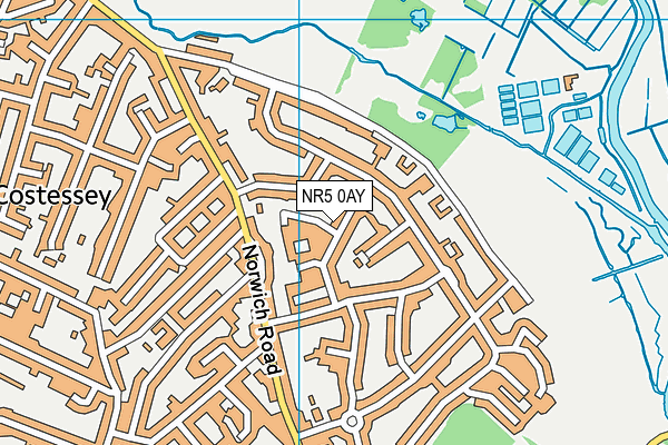 NR5 0AY map - OS VectorMap District (Ordnance Survey) NR5 0AY map - OS VectorMap District (Ordnance Survey)