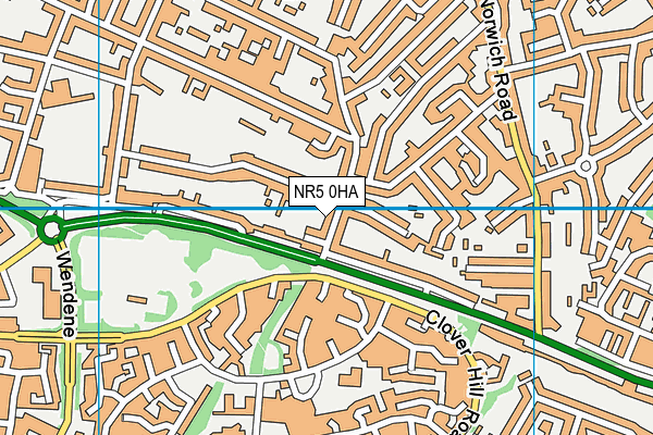 NR5 0HA map - OS VectorMap District (Ordnance Survey)