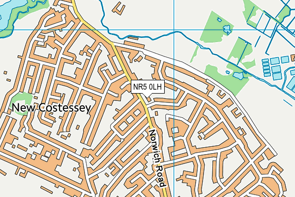 NR5 0LH map - OS VectorMap District (Ordnance Survey) NR5 0LH map - OS VectorMap District (Ordnance Survey)