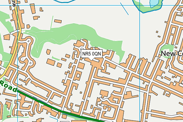 NR5 0QN map - OS VectorMap District (Ordnance Survey) NR5 0QN map - OS VectorMap District (Ordnance Survey)