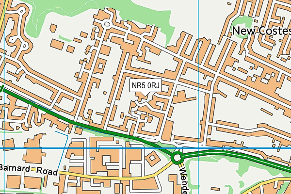 NR5 0RJ map - OS VectorMap District (Ordnance Survey) NR5 0RJ map - OS VectorMap District (Ordnance Survey)