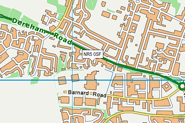 NR5 0SF map - OS VectorMap District (Ordnance Survey)