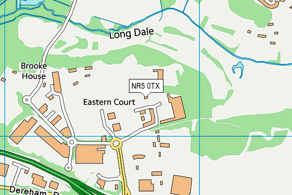 NR5 0TX map - OS VectorMap District (Ordnance Survey) NR5 0TX map - OS VectorMap District (Ordnance Survey)