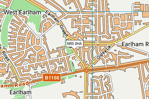 NR5 8HA map - OS VectorMap District (Ordnance Survey) NR5 8HA map - OS VectorMap District (Ordnance Survey)