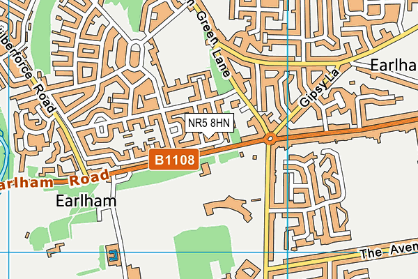 NR5 8HN map - OS VectorMap District (Ordnance Survey) NR5 8HN map - OS VectorMap District (Ordnance Survey)