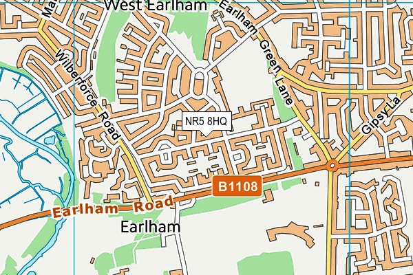 NR5 8HQ map - OS VectorMap District (Ordnance Survey)
