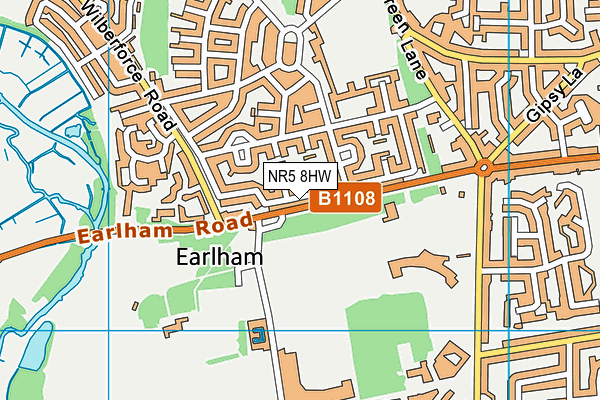 NR5 8HW map - OS VectorMap District (Ordnance Survey) NR5 8HW map - OS VectorMap District (Ordnance Survey)