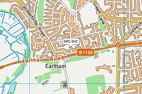 NR5 8HX map - OS VectorMap District (Ordnance Survey) NR5 8HX map - OS VectorMap District (Ordnance Survey)