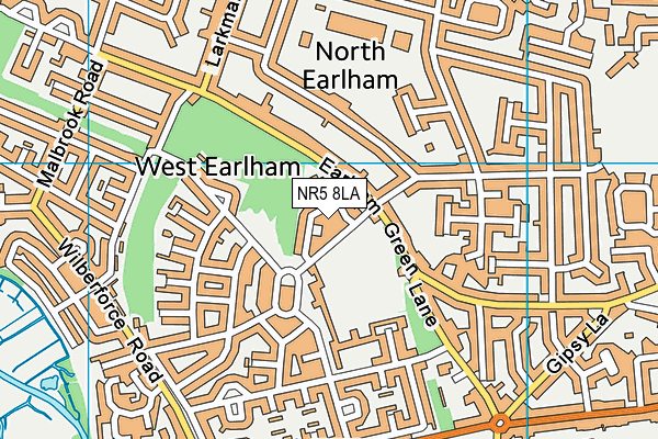 NR5 8LA map - OS VectorMap District (Ordnance Survey)