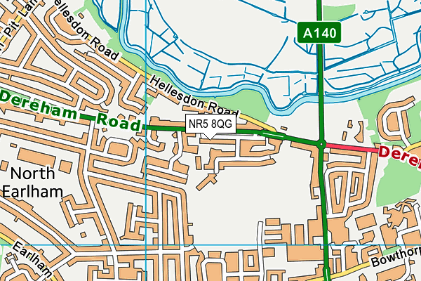NR5 8QG map - OS VectorMap District (Ordnance Survey) NR5 8QG map - OS VectorMap District (Ordnance Survey)
