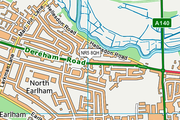 NR5 8QH map - OS VectorMap District (Ordnance Survey) NR5 8QH map - OS VectorMap District (Ordnance Survey)