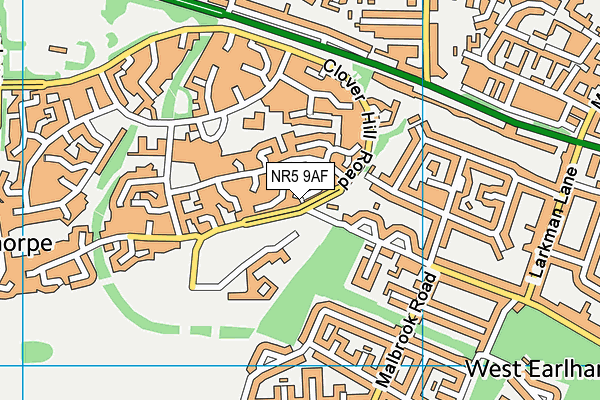 NR5 9AF map - OS VectorMap District (Ordnance Survey) NR5 9AF map - OS VectorMap District (Ordnance Survey)