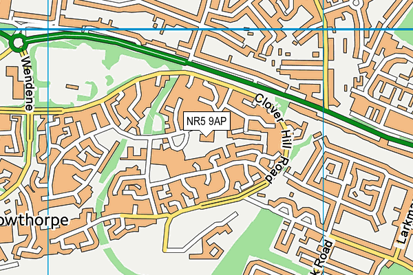 NR5 9AP map - OS VectorMap District (Ordnance Survey) NR5 9AP map - OS VectorMap District (Ordnance Survey)