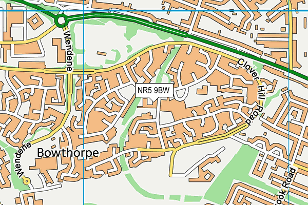 NR5 9BW map - OS VectorMap District (Ordnance Survey) NR5 9BW map - OS VectorMap District (Ordnance Survey)