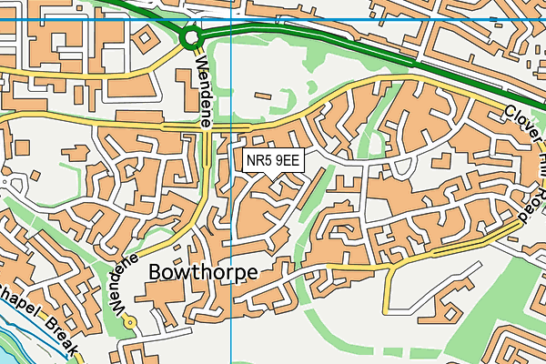 NR5 9EE map - OS VectorMap District (Ordnance Survey) NR5 9EE map - OS VectorMap District (Ordnance Survey)