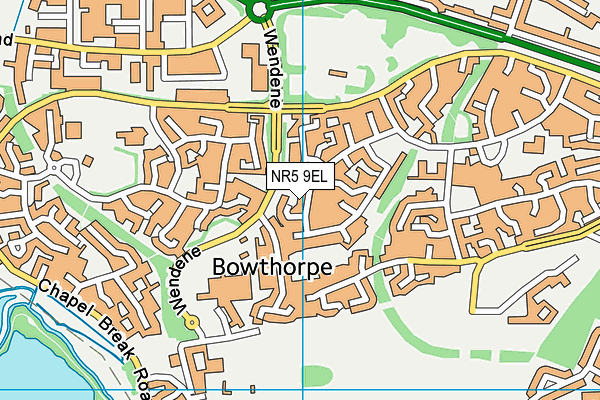 NR5 9EL map - OS VectorMap District (Ordnance Survey) NR5 9EL map - OS VectorMap District (Ordnance Survey)