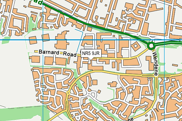 NR5 9JR map - OS VectorMap District (Ordnance Survey) NR5 9JR map - OS VectorMap District (Ordnance Survey)
