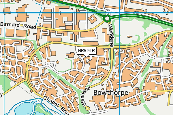 NR5 9LR map - OS VectorMap District (Ordnance Survey) NR5 9LR map - OS VectorMap District (Ordnance Survey)