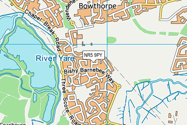 NR5 9PY map - OS VectorMap District (Ordnance Survey) NR5 9PY map - OS VectorMap District (Ordnance Survey)