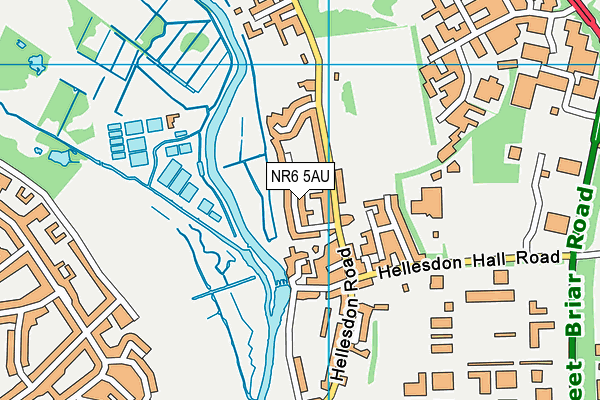 NR6 5AU map - OS VectorMap District (Ordnance Survey)