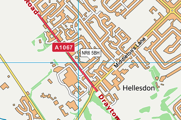 NR6 5BH map - OS VectorMap District (Ordnance Survey) NR6 5BH map - OS VectorMap District (Ordnance Survey)