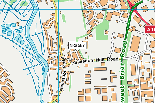 NR6 5EY map - OS VectorMap District (Ordnance Survey)