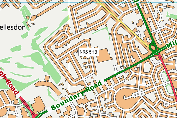 NR6 5HB map - OS VectorMap District (Ordnance Survey) NR6 5HB map - OS VectorMap District (Ordnance Survey)