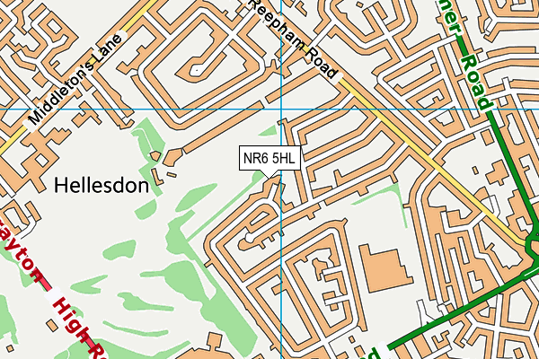 NR6 5HL map - OS VectorMap District (Ordnance Survey) NR6 5HL map - OS VectorMap District (Ordnance Survey)