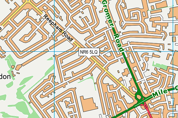 NR6 5LQ map - OS VectorMap District (Ordnance Survey) NR6 5LQ map - OS VectorMap District (Ordnance Survey)
