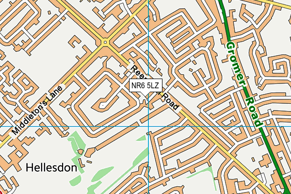 NR6 5LZ map - OS VectorMap District (Ordnance Survey) NR6 5LZ map - OS VectorMap District (Ordnance Survey)